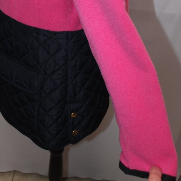 Crown & Ivy Pink and Navy Fleece Jacket - Picture 7 of 16